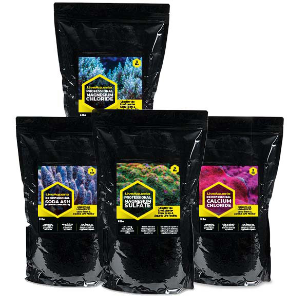 LiveAquaria® 3-Part Soda Ash, Calcium Chloride, and Magnesium Kit