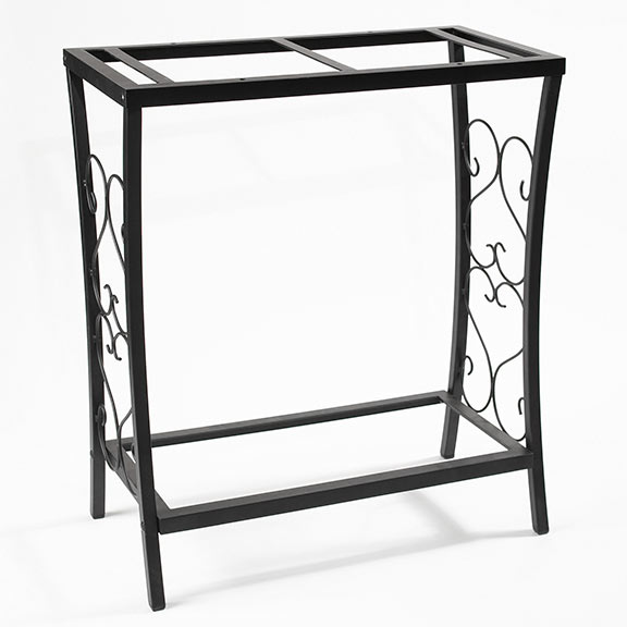 20 Gallon Black Scroll Aquarium Stand