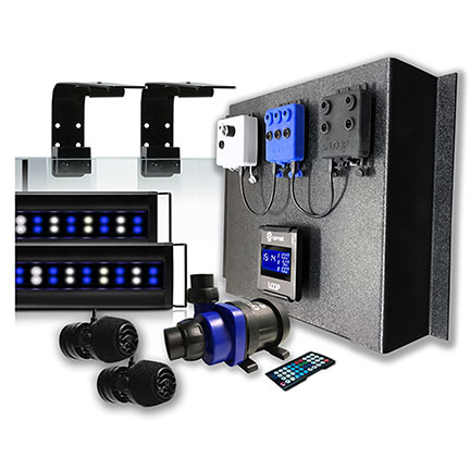 72" Current LOOP Marine Bundle Orbit Marine IC PRO LED Light, Wave Pump, & DC Flow Pump Kit